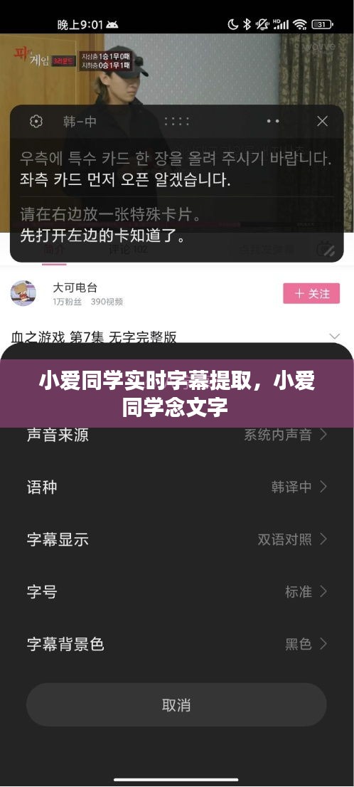 小爱同学实时字幕提取，小爱同学念文字 