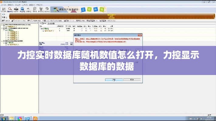 力控实时数据库随机数值怎么打开，力控显示数据库的数据 
