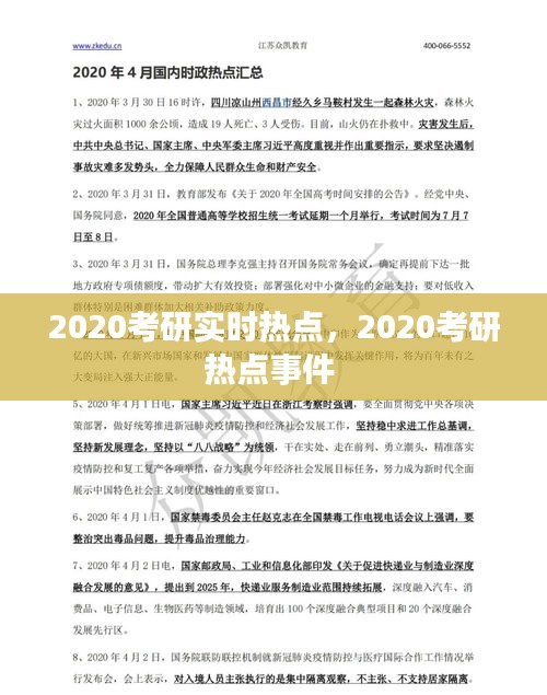 2020考研实时热点，2020考研热点事件 