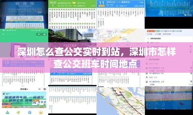 深圳怎么查公交实时到站，深圳市怎样查公交班车时间地点 