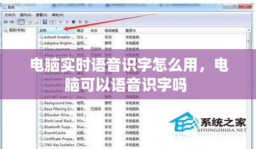 电脑实时语音识字怎么用，电脑可以语音识字吗 