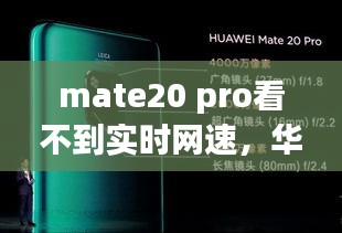 mate20 pro看不到实时网速，华为mate20pro测网速 