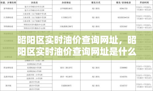 昭阳区实时油价查询网址，昭阳区实时油价查询网址是什么 