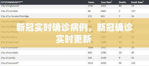 新冠实时确诊病例，新冠确诊实时更新 
