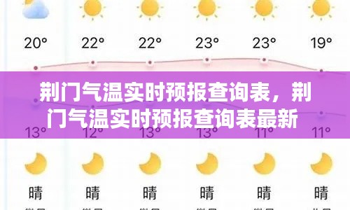 荆门气温实时预报查询表，荆门气温实时预报查询表最新 