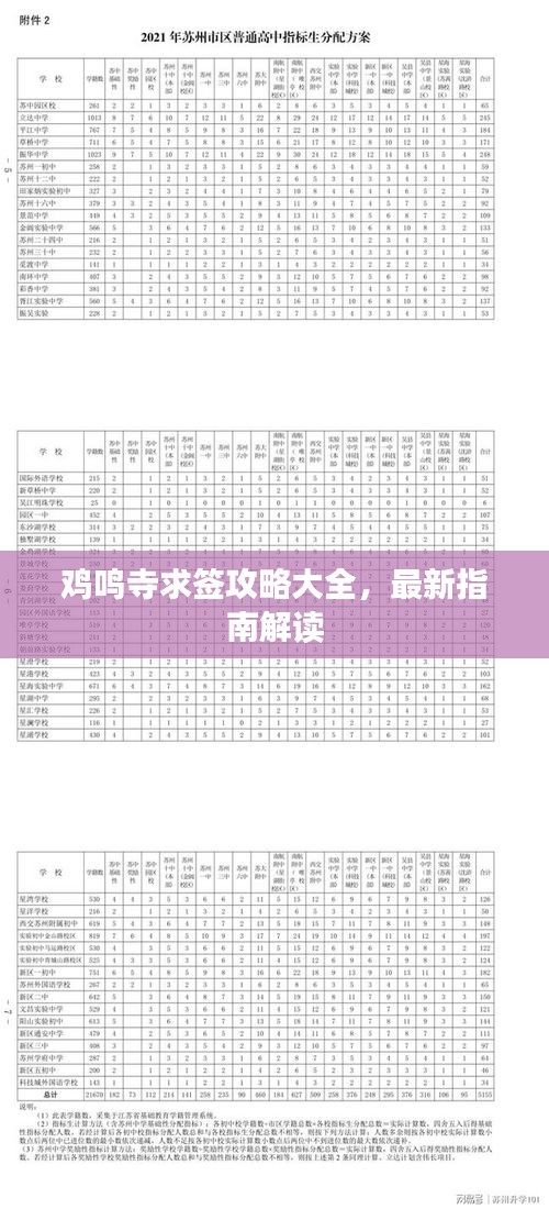 鸡鸣寺求签攻略大全，最新指南解读