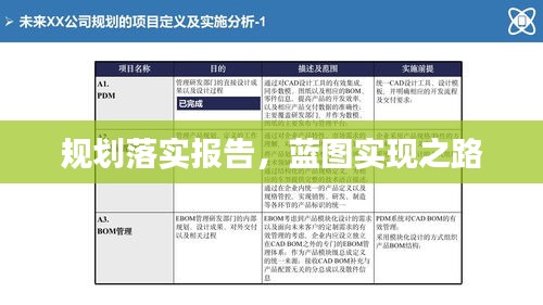 规划落实报告，蓝图实现之路