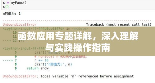 函数应用专题详解，深入理解与实践操作指南